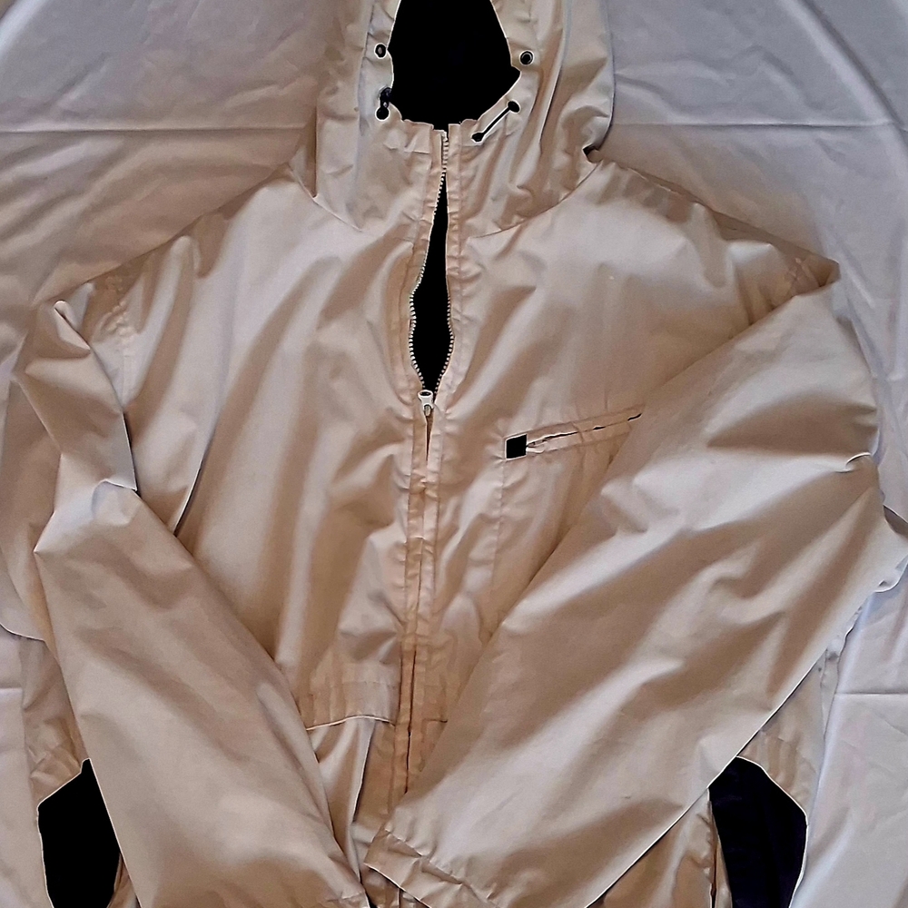 Men's Cream Hooded Jacket